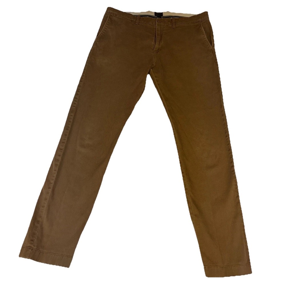 J.Crew Men's 484 Stretch Chinos 34/32 dark Camel